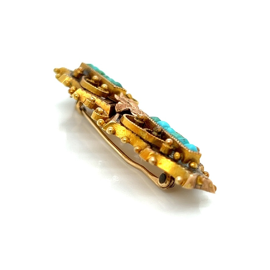 Victorian Turquoise Brooch