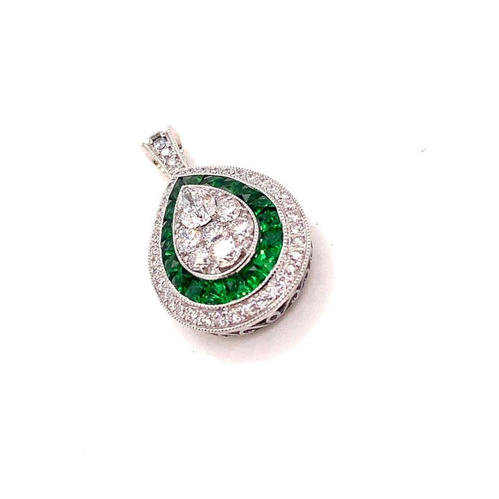 Lavish Tsavorite and Diamond Pendant